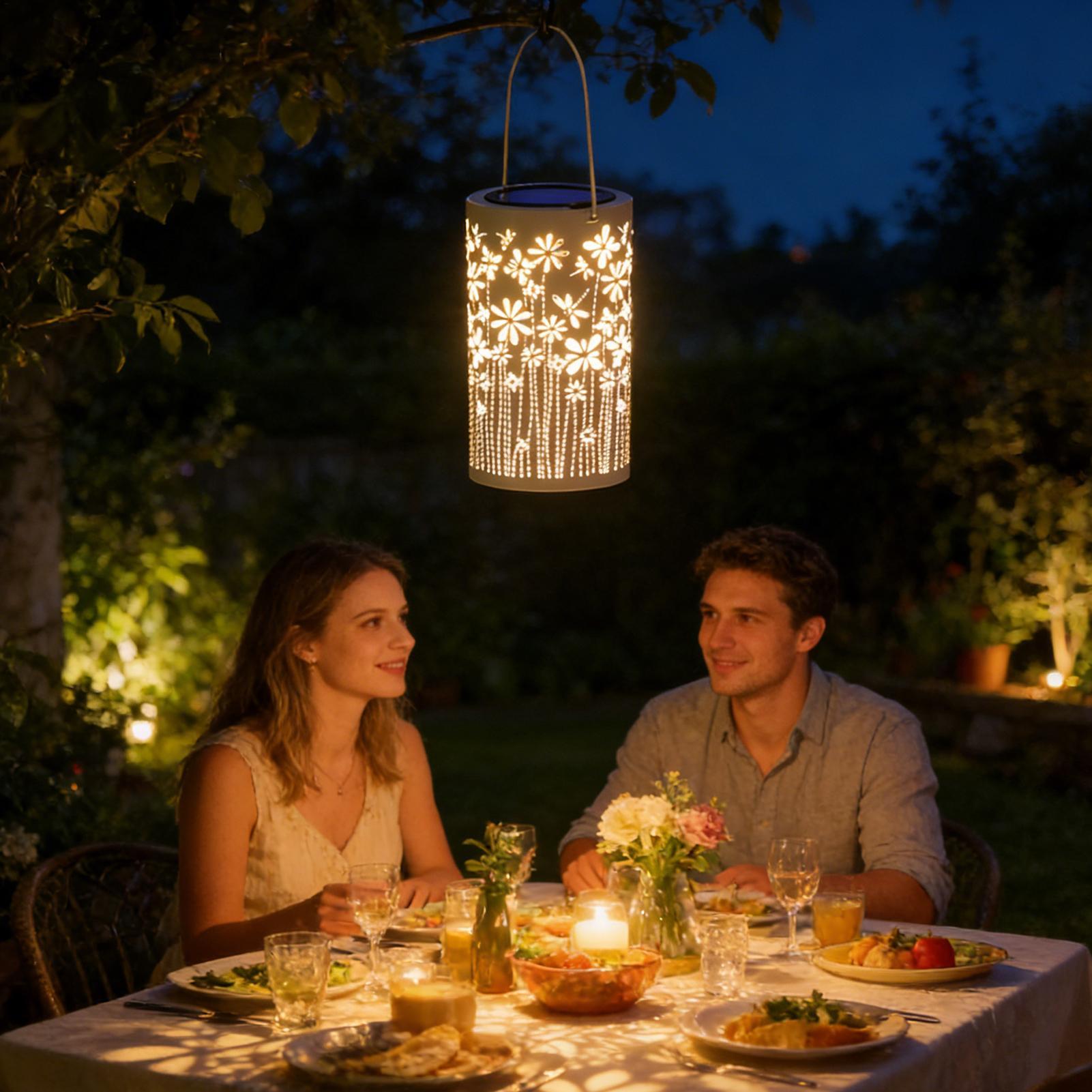 Solar Path Light - فوانيس خارجية للشرفة، مصابيح زهور مقاومة