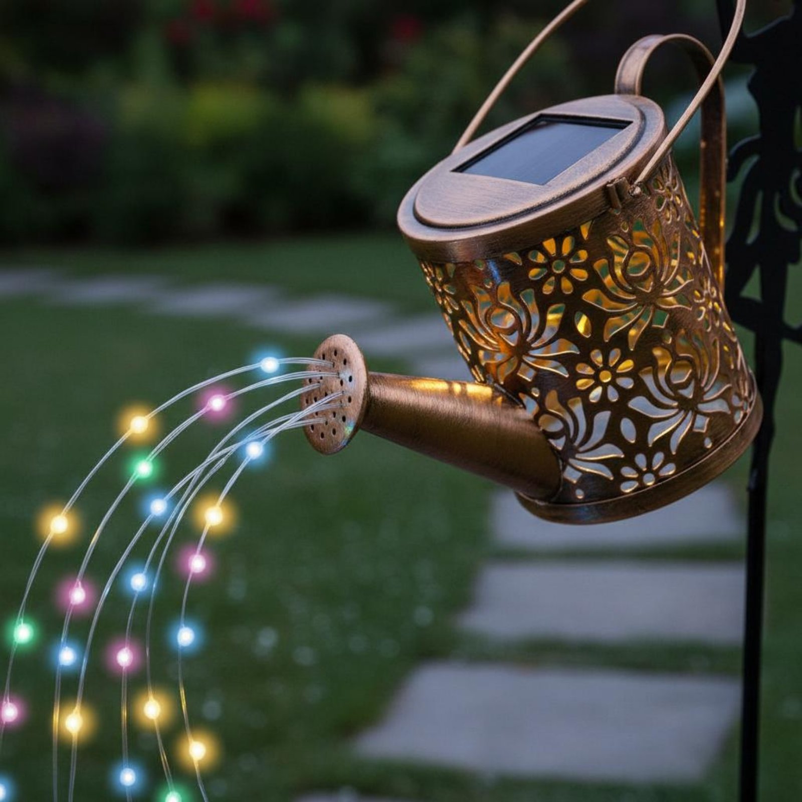 Outdoor Lighting Patio - ضوء رشاش مياه يعمل بالطاقة الشمسية