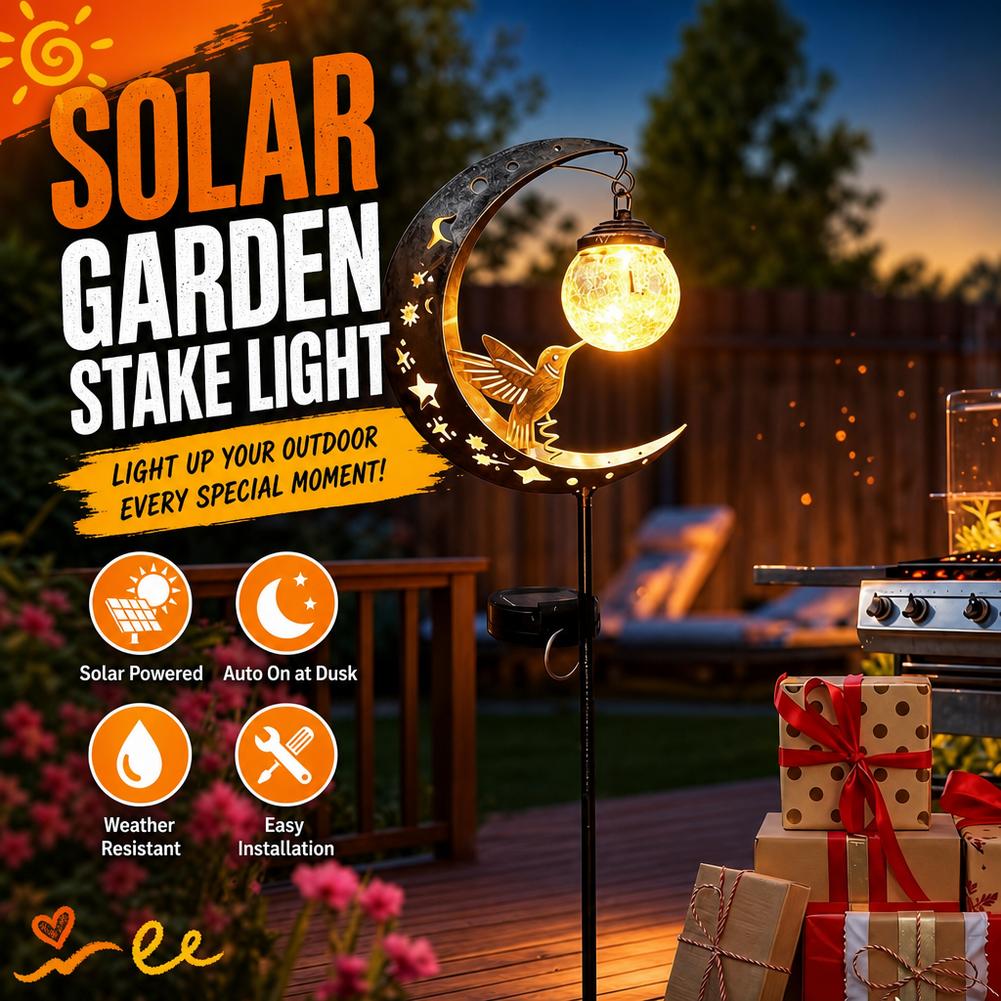 Solar Path Light - مصباح حديقة شمسي على شكل طائر