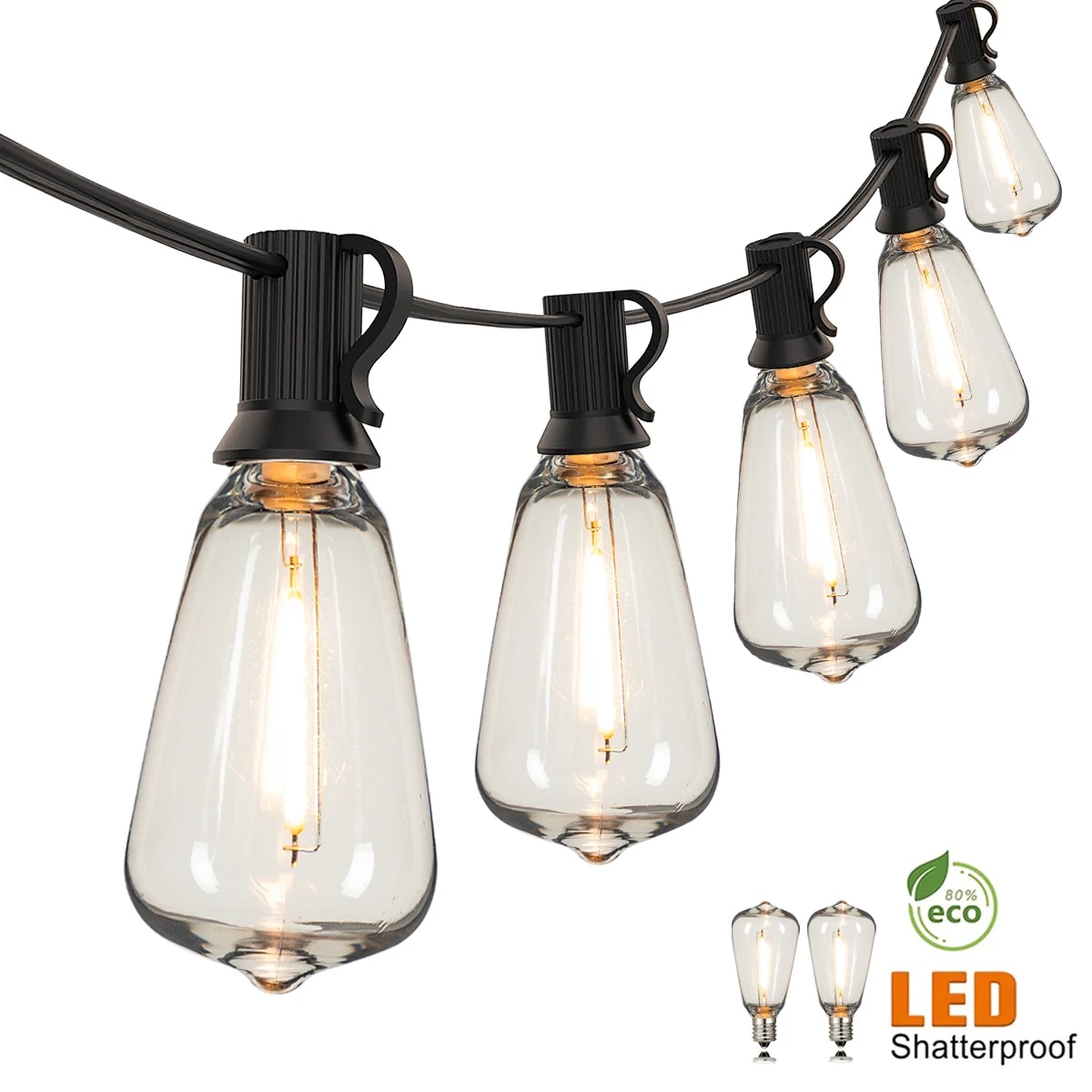 Outdoor Lighting Driveway - سلسلة أضواء ST38 بقابس أمريكي 110