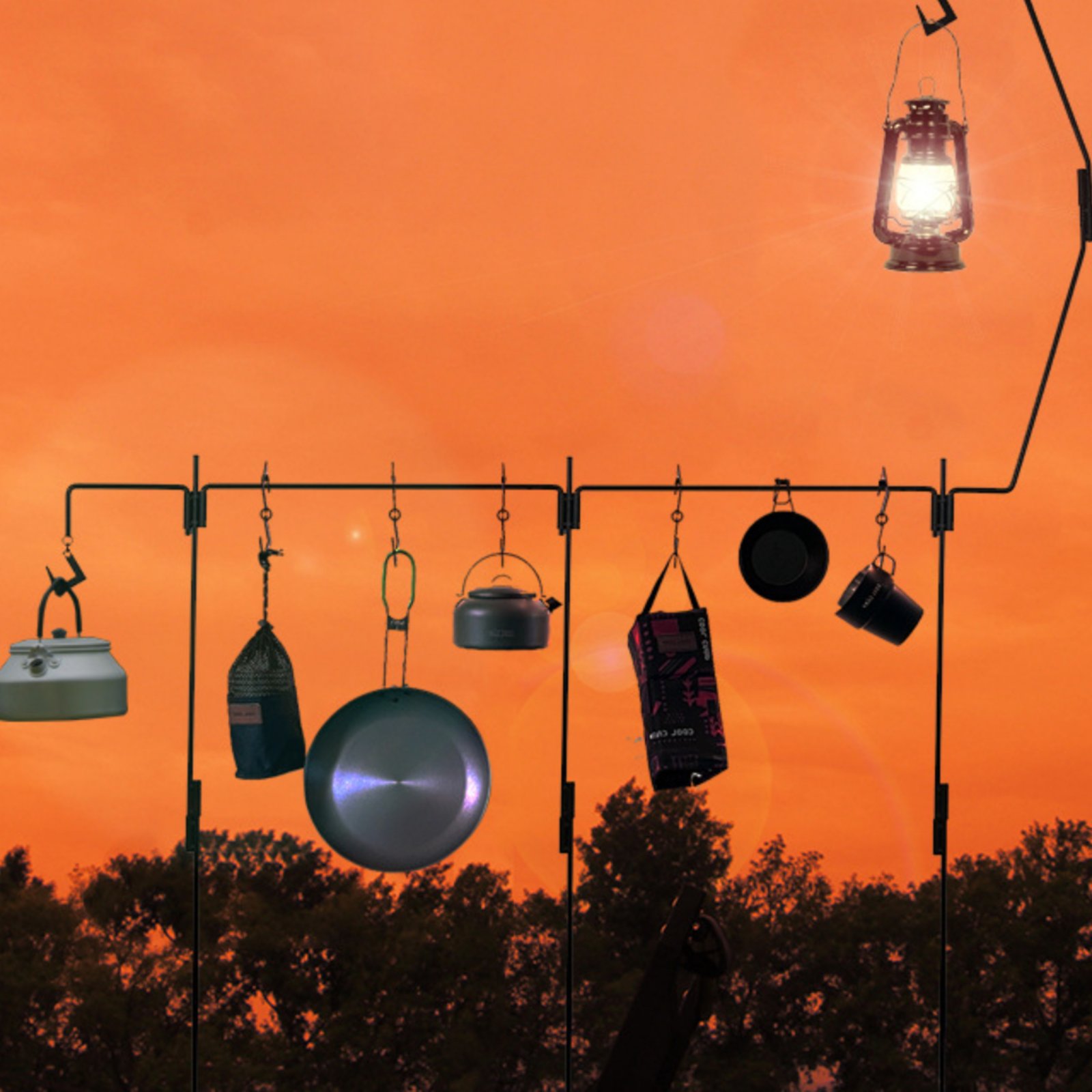 حامل فانوس للتخييم قابل للفصل، - مراجعة Outdoor Lighting Poles وسعره