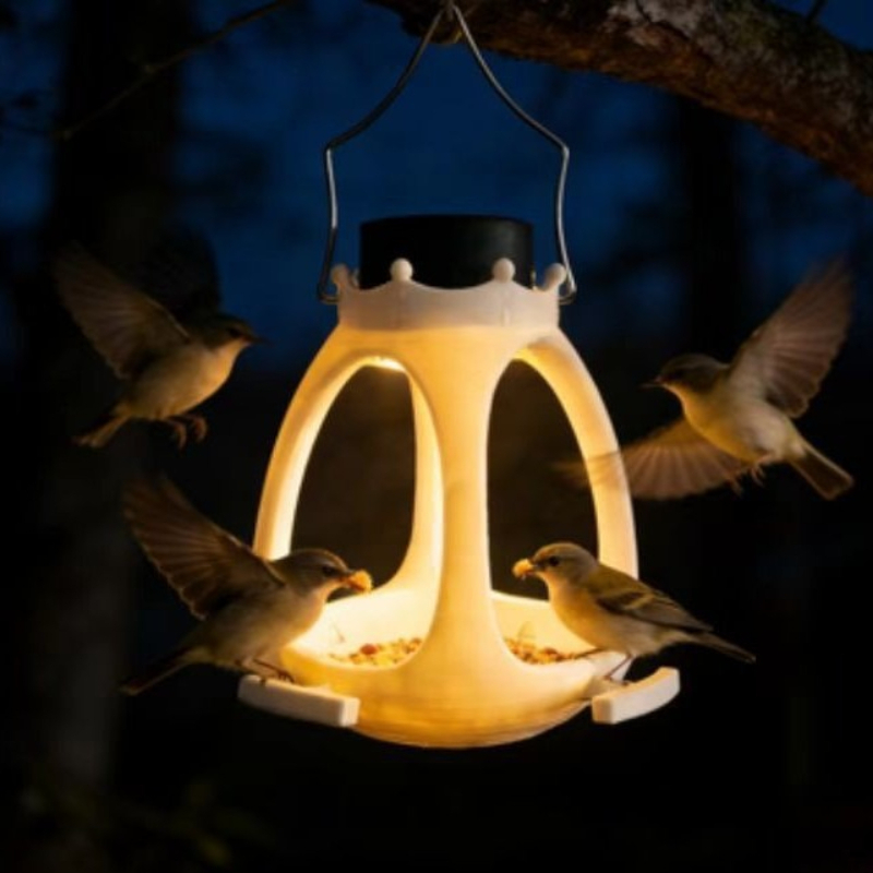 مغذي طيور يعمل بالطاقة الشمسية - مراجعة Outdoor Lighting Under Eaves وسعره