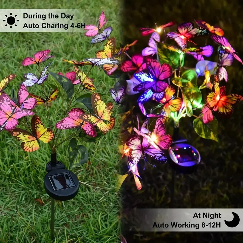 أضواء حديقة الفراشة LED بالطاق - مراجعة Solar Path Light وسعره