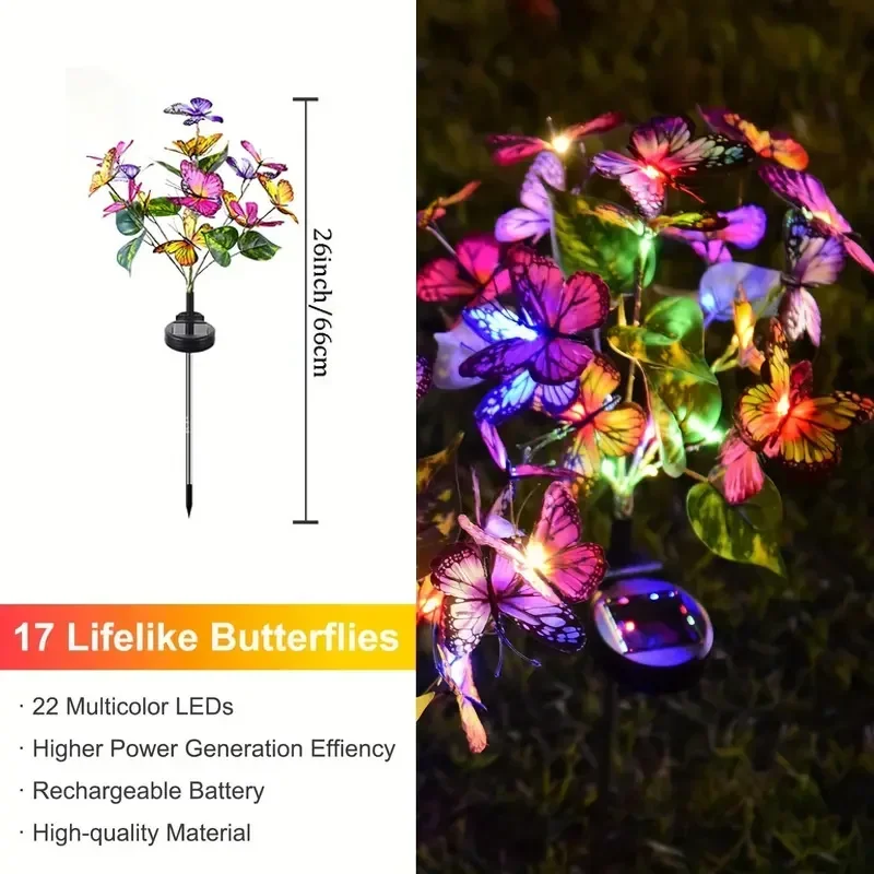 أضواء حديقة الفراشة LED بالطاق - مراجعة Solar Path Light وسعره
