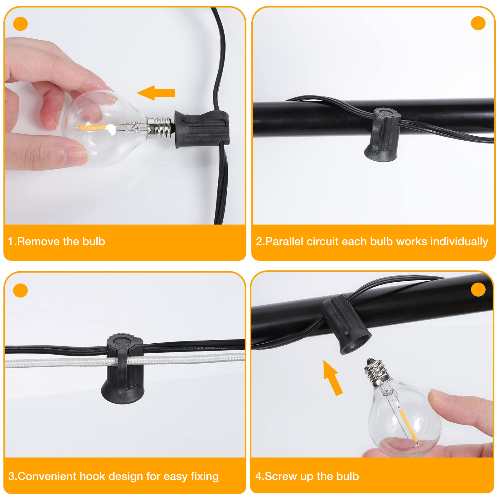 Sphoon خمر G40 LED سلسلة أضواء - مراجعة Outdoor Lighting Driveway وسعره