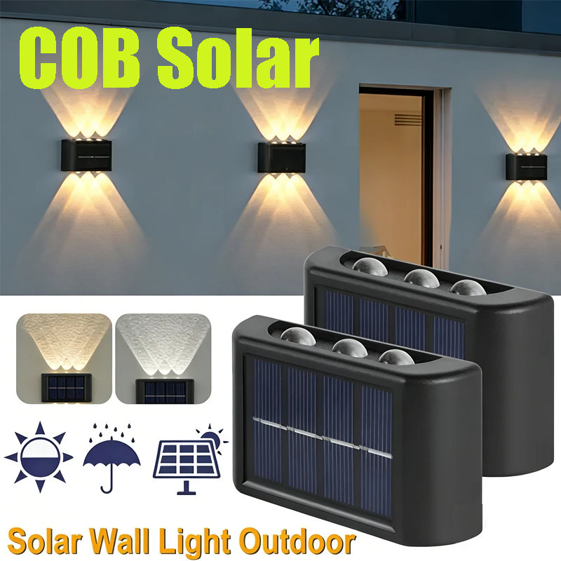 مصباح جداري شمسي COB مقاوم للم - مراجعة Outdoor Lighting Wall وسعره