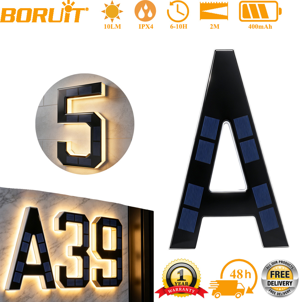 أضواء أرقام المنازل الشمسية 12 - مراجعة Outdoor Lighting For Front Of House وسعره