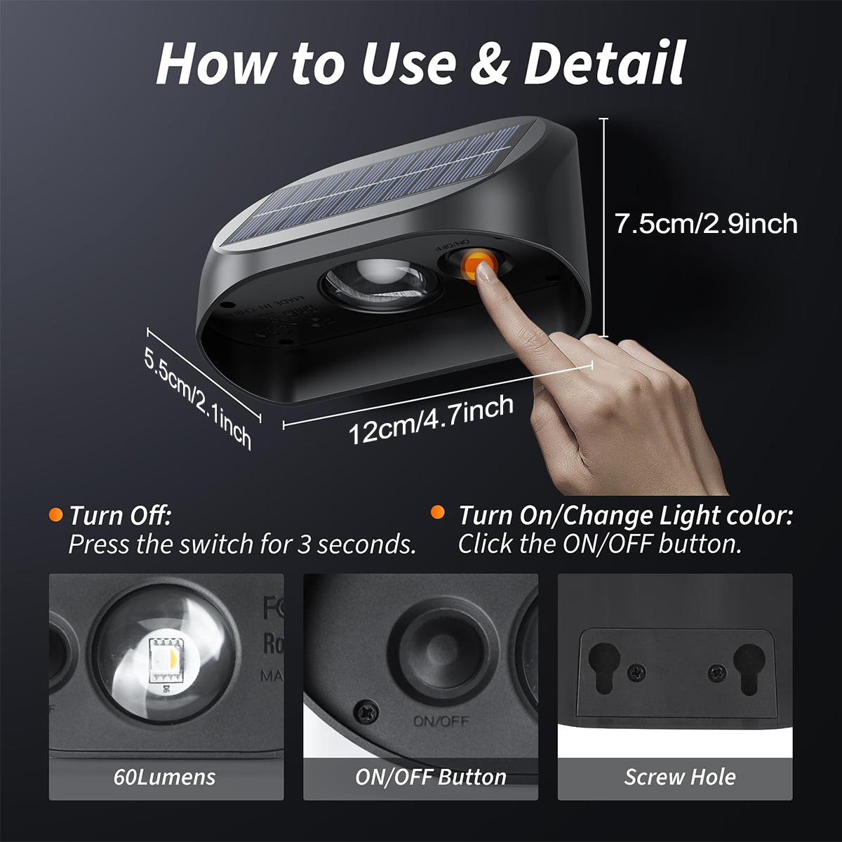مصابيح سياج شمسي مع أوضاع RGB  - مراجعة Outdoor Lighting Deck وسعره
