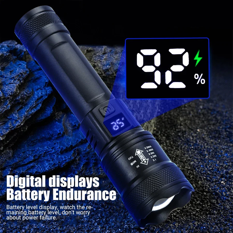 مصباح يدوي LED قوي مع شاشة بطا - مراجعة Outdoor Lighting Poles وسعره