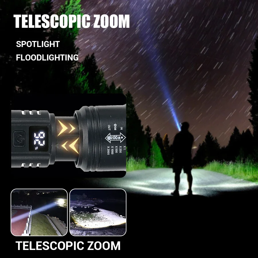 مصباح يدوي LED قوي مع شاشة بطا - مراجعة Outdoor Lighting Poles وسعره