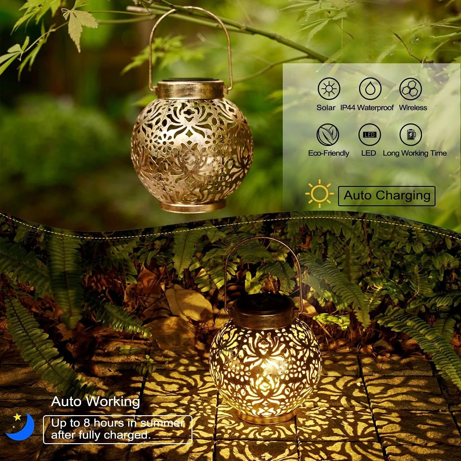 1-6 قطع من الفوانيس الشمسية ال - مراجعة Outdoor Lighting Company وسعره
