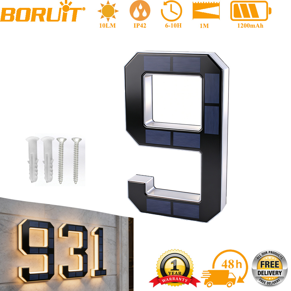 مصباح رقم المنزل بالطاقة الشمس - مراجعة Outdoor Lighting For Front Of House وسعره