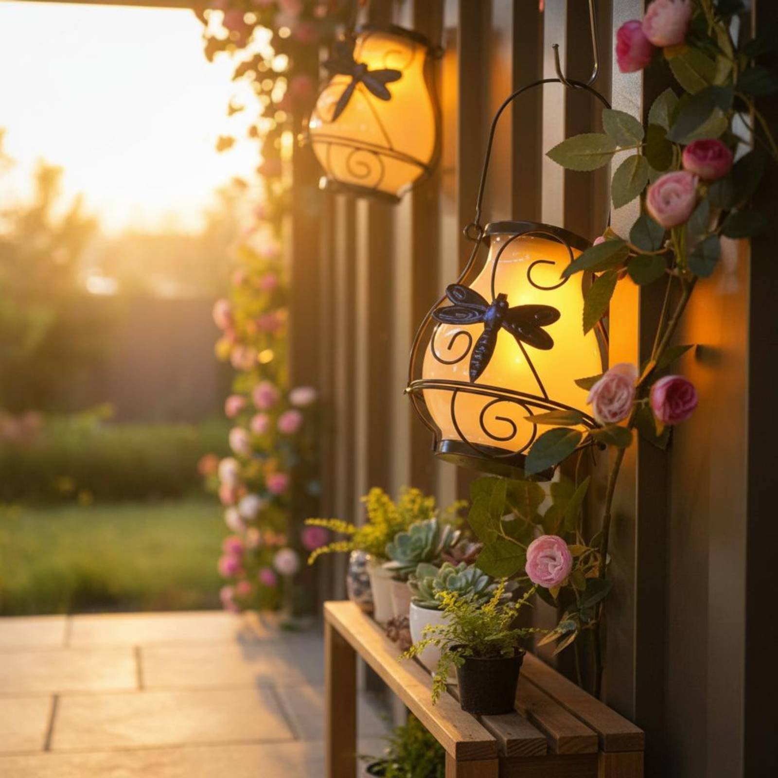 فانوس شمسي على شكل فراشة مقاوم - مراجعة Outdoor Lighting Wall وسعره