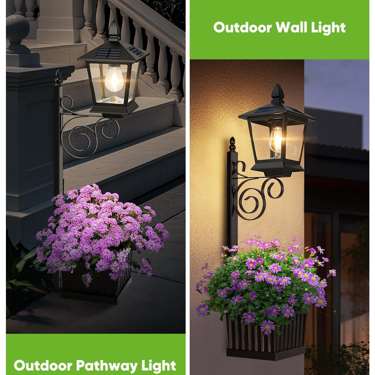 مصباح شمسي 2 في 1 مقاوم للماء  - مراجعة Outdoor Lighting Wall وسعره