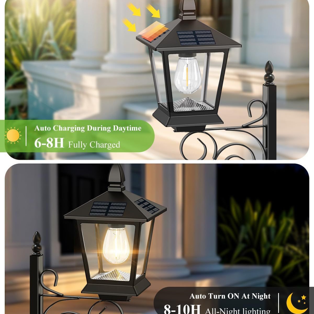 مصباح شمسي 2 في 1 مقاوم للماء  - مراجعة Outdoor Lighting Wall وسعره
