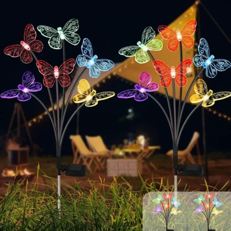 أضواء الفراشة تعمل بالطاقة الش - مراجعة Outdoor Lighting Patio وسعره