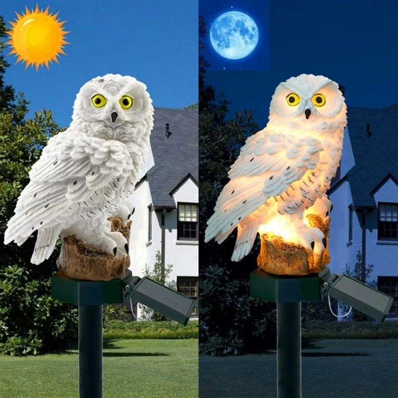 تمثال بومة يعمل بالطاقة الشمسي - مراجعة Outdoor Lighting Beacon وسعره