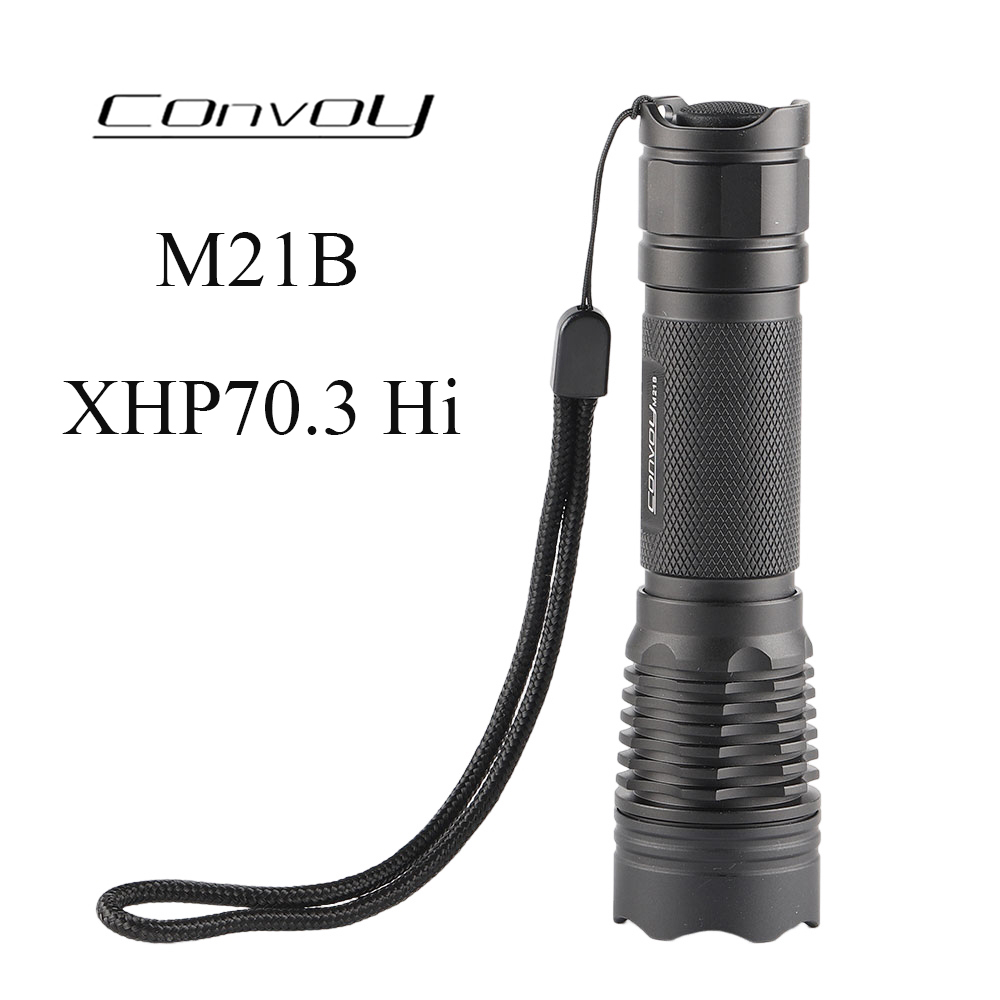 مصباح يدوي Convoy M21B مع XHP7 - مراجعة Outdoor Lighting Not Working وسعره