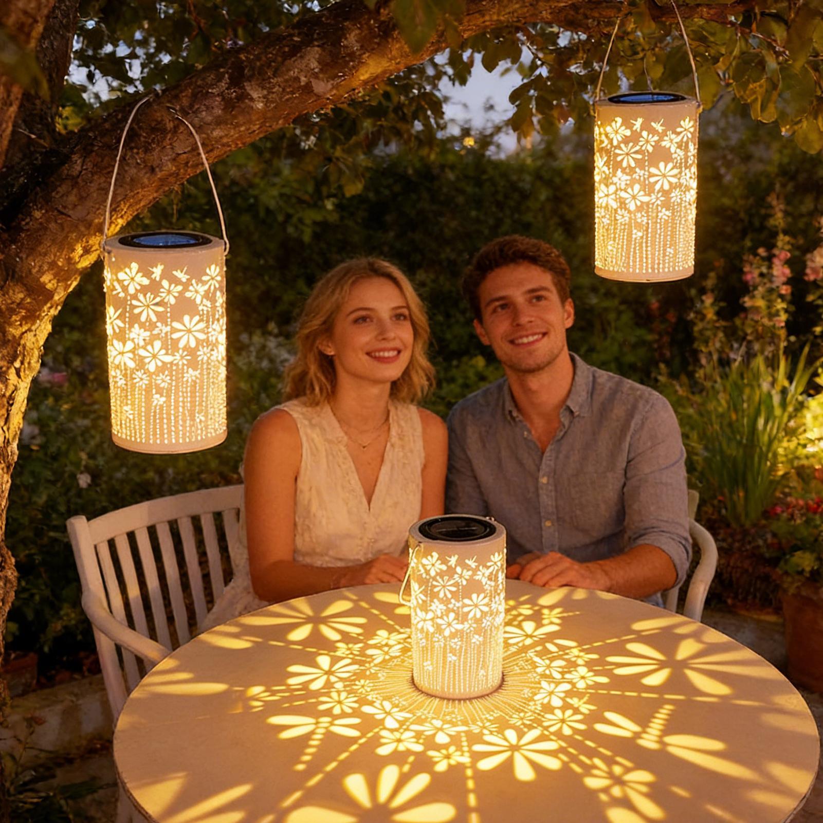 فوانيس شمسية ملونة على شكل زهو - مراجعة Solar Path Light وسعره