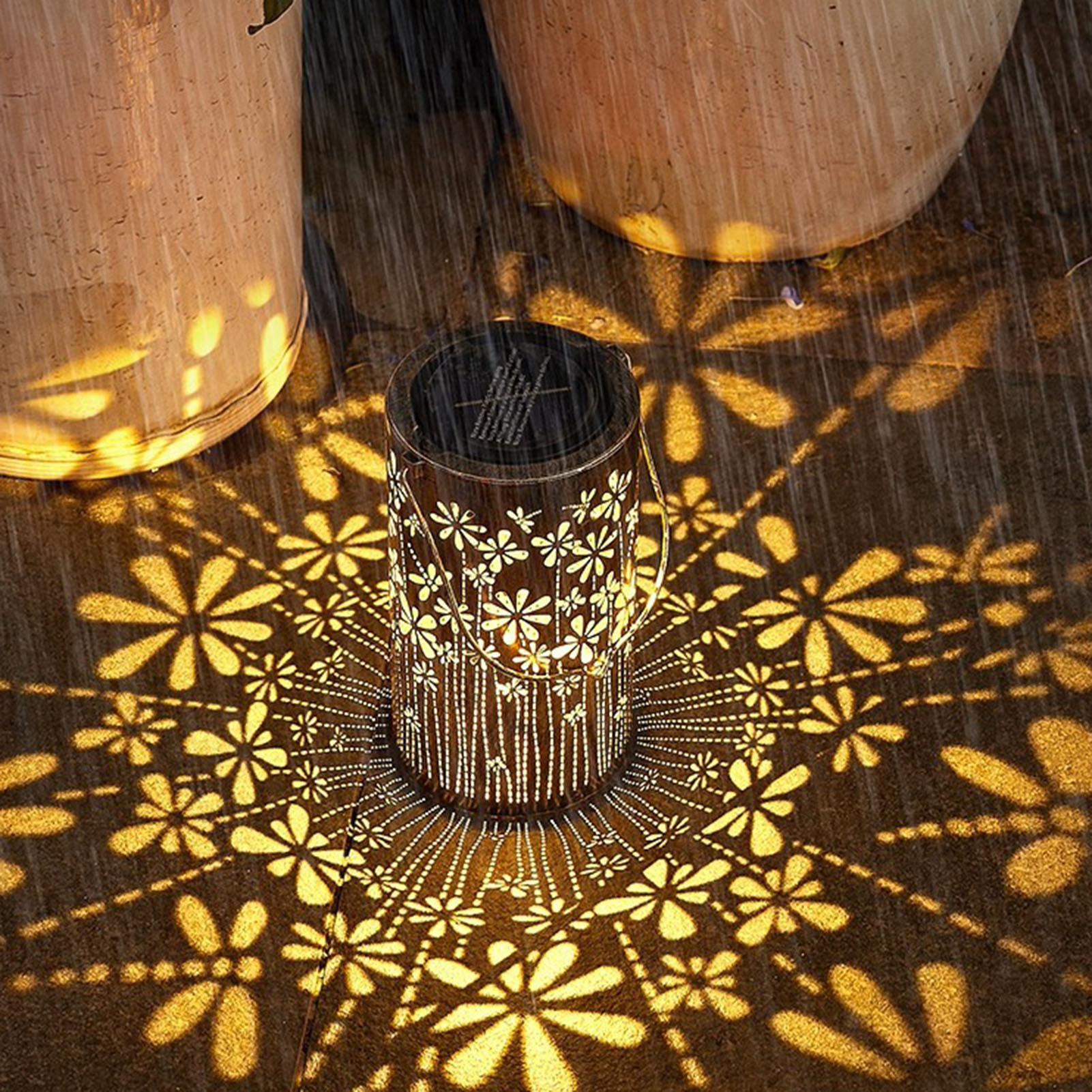 فوانيس شمسية ملونة على شكل زهو - مراجعة Solar Path Light وسعره