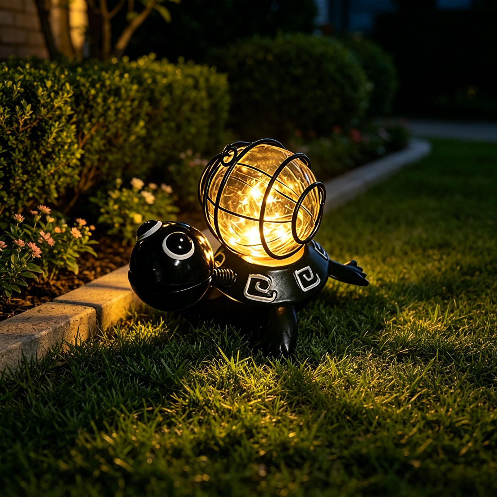 مصابيح شمسية على شكل سلحفاة لل - مراجعة Solar Path Light وسعره