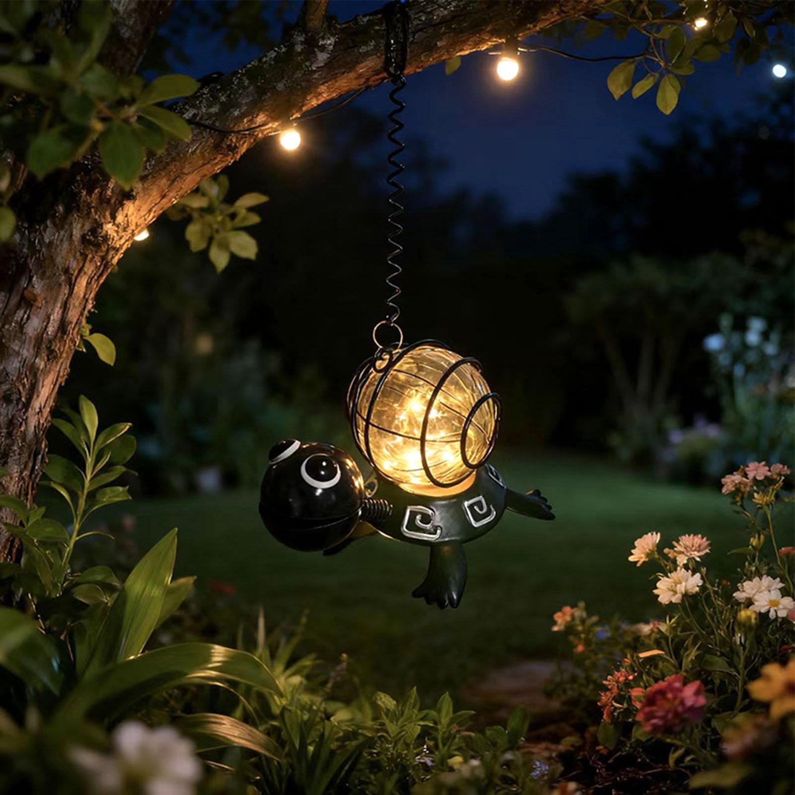 أضواء حدائق شمسية على شكل سلحف - مراجعة Outdoor Lighting Patio وسعره