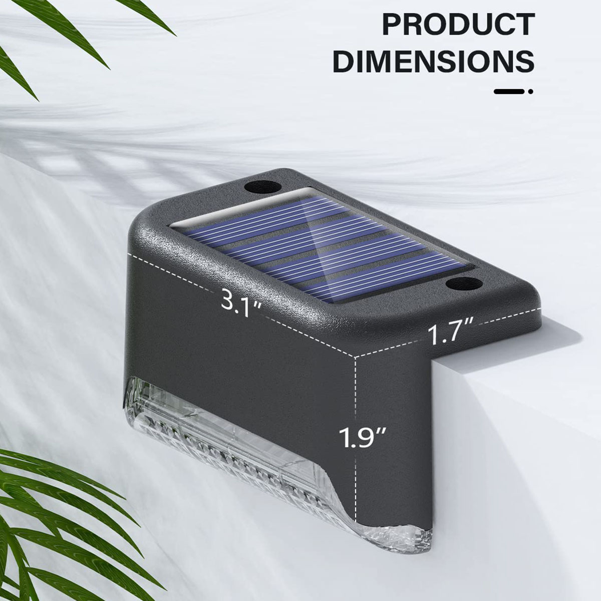 4/12 مصباح سلالم يعمل بالطاقة  - مراجعة Outdoor Lighting Deck وسعره