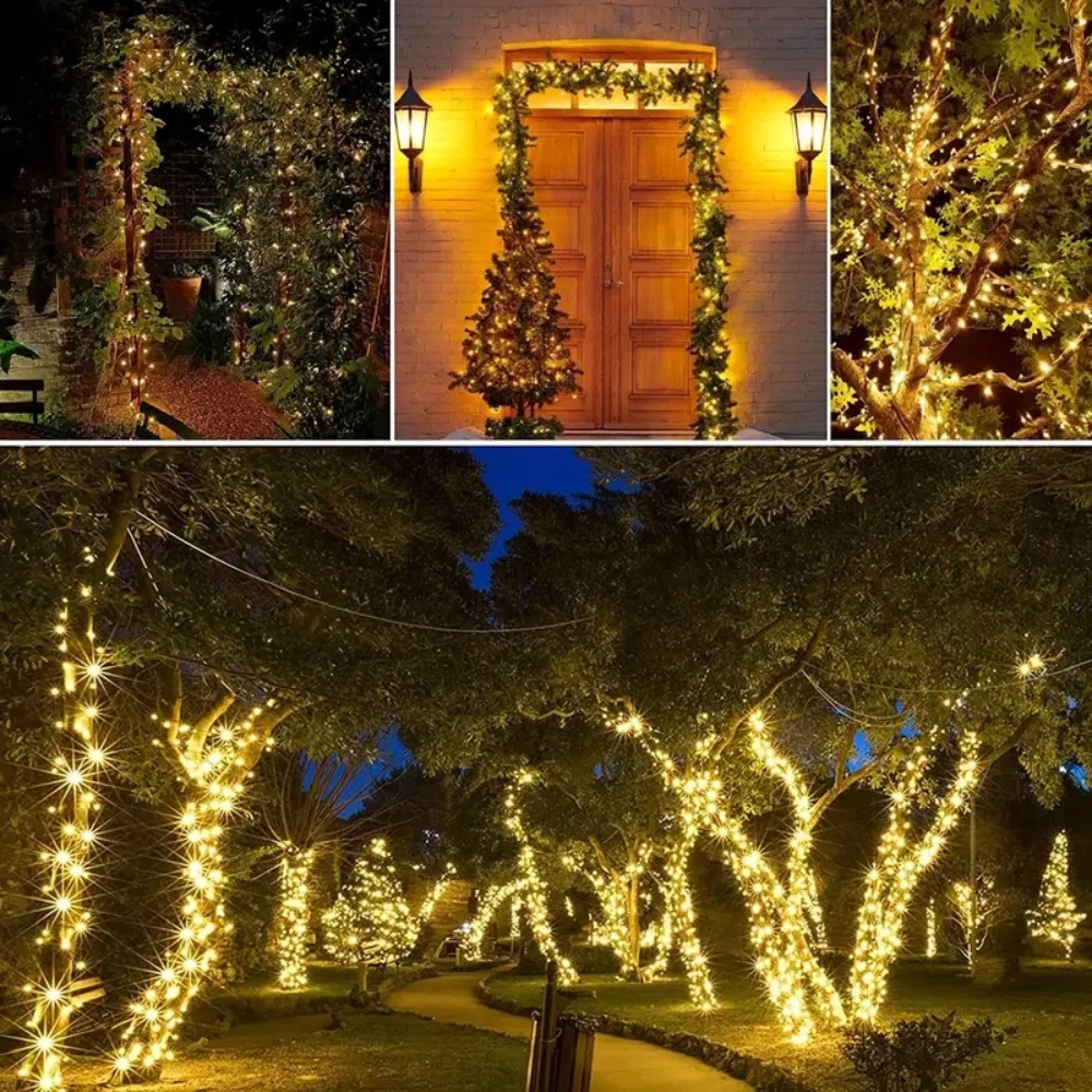 سلسلة أضواء خارجية تعمل بالطاق - مراجعة Outdoor Lighting Driveway وسعره