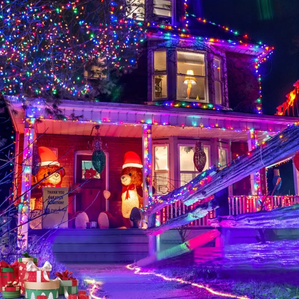سلسلة أضواء خارجية تعمل بالطاق - مراجعة Outdoor Lighting Driveway وسعره