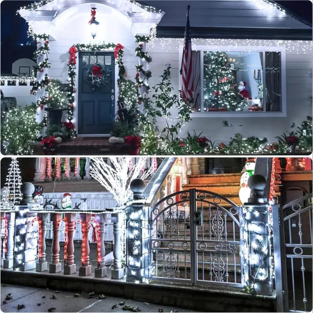 سلسلة أضواء خارجية تعمل بالطاق - مراجعة Outdoor Lighting Driveway وسعره