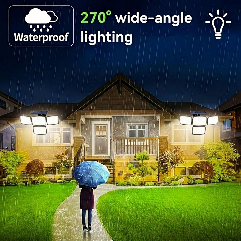 مصباح شمسي بمستشعر حركة برأس ر - مراجعة Outdoor Lighting Beacon وسعره