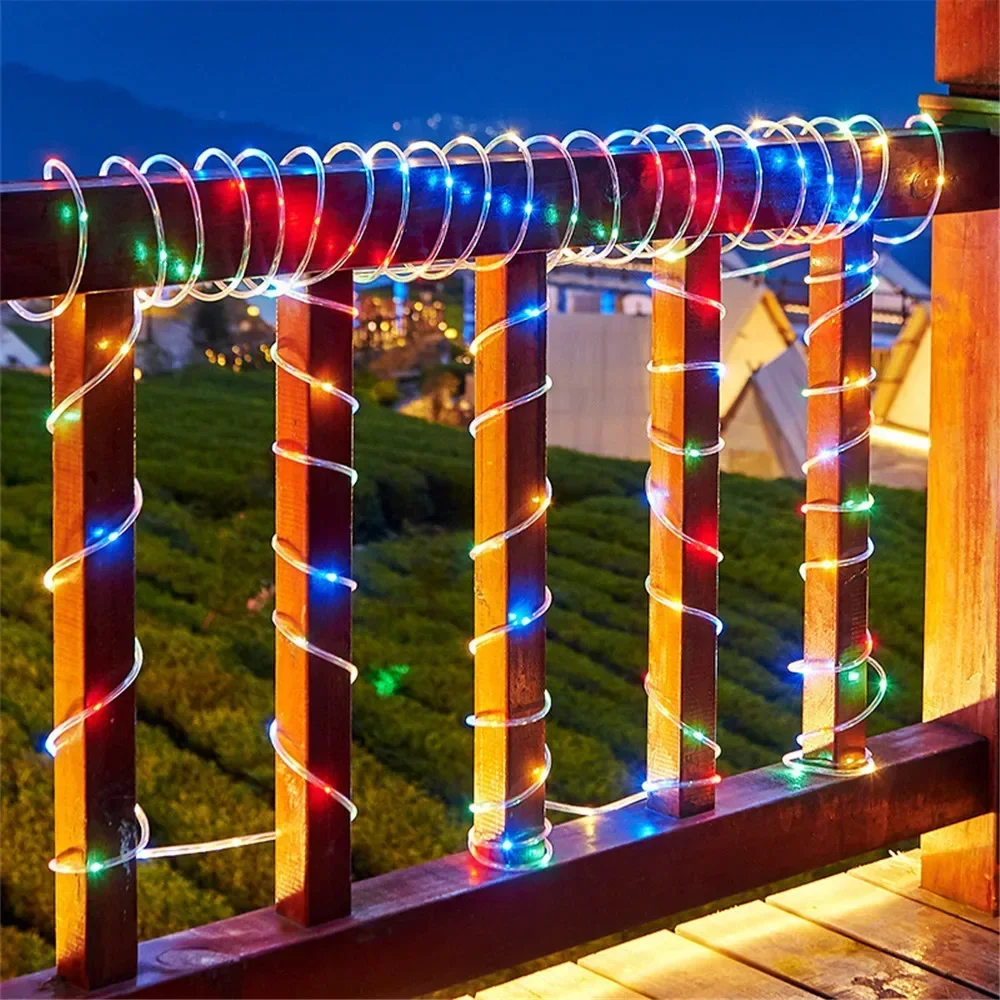 أضواء حبل شمسية خارجية زرقاء L - مراجعة Outdoor Lighting Company وسعره